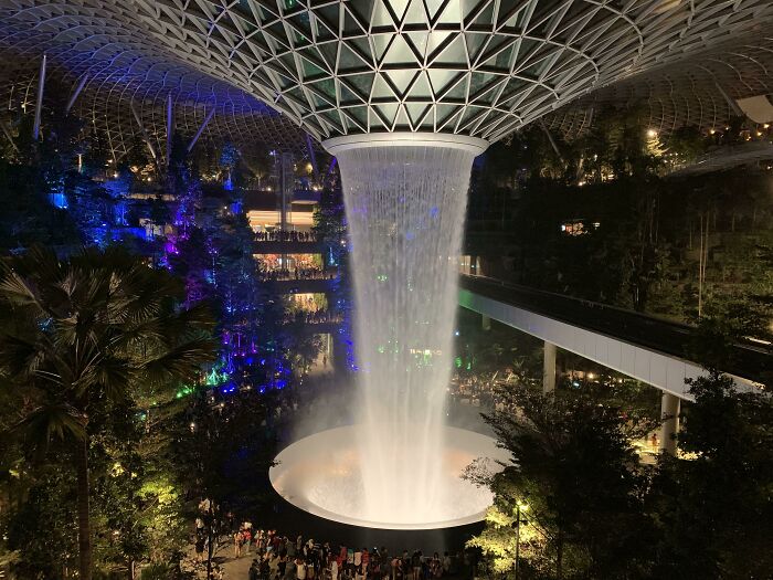 World's Tallest Indoor Waterfall