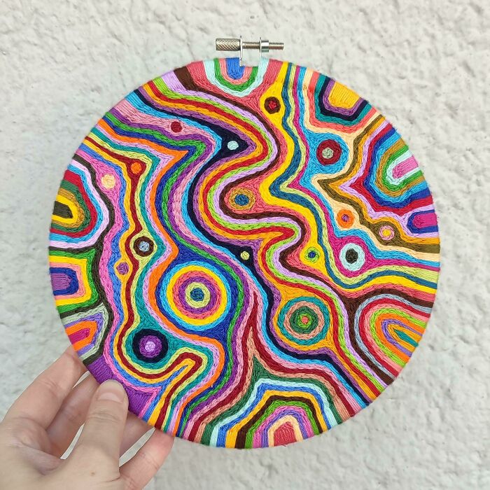 I Used 38 Colors In My Recent Embroidery