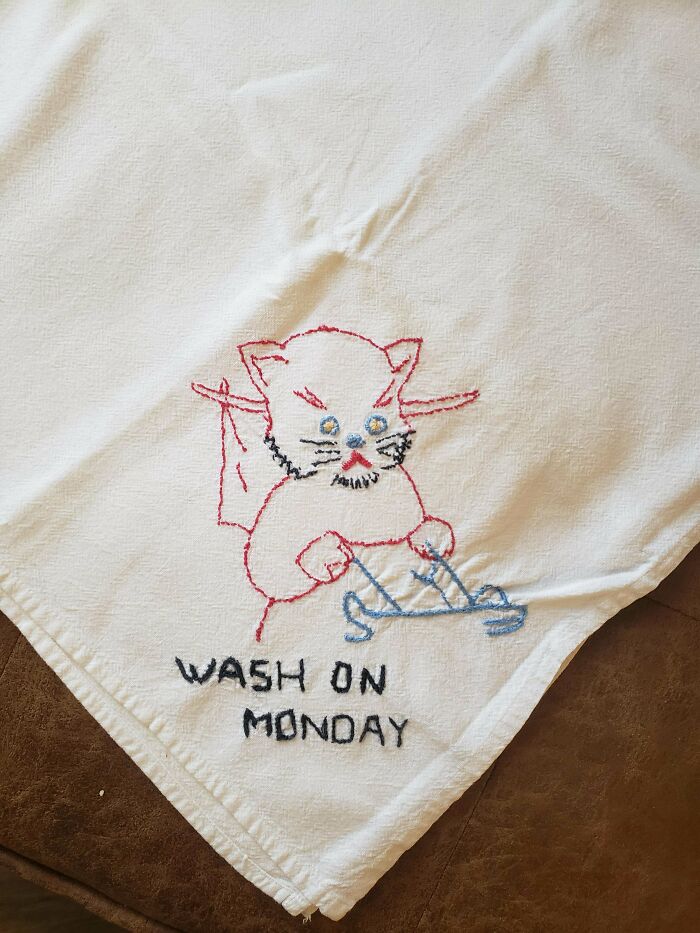 Great Grandmother's Embroidered Towels