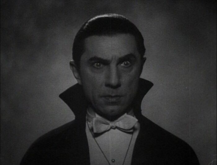 Count Dracula with raised eyebrow 
