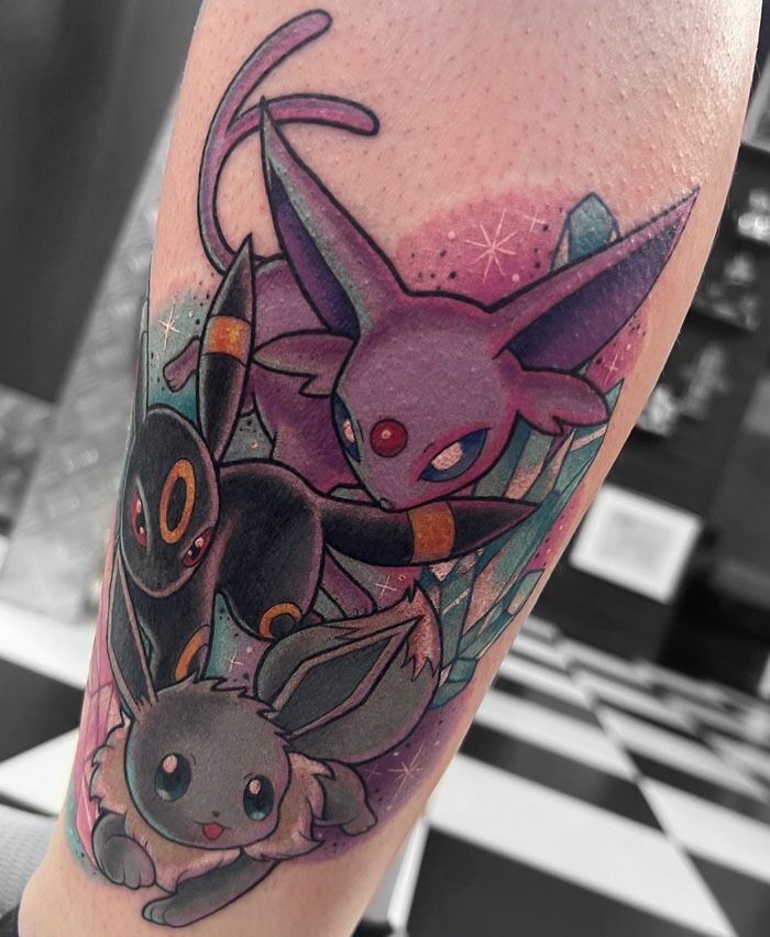 Umbreon, Espeon And Shiny Eevee For Bryn