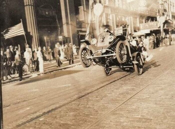The Oldest Known Documented Wheelie, 1936