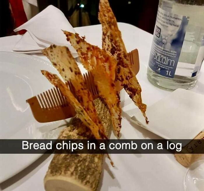 You Can Use A Knife To Cut A Toothpick From The Log After You Finished Your Dinner