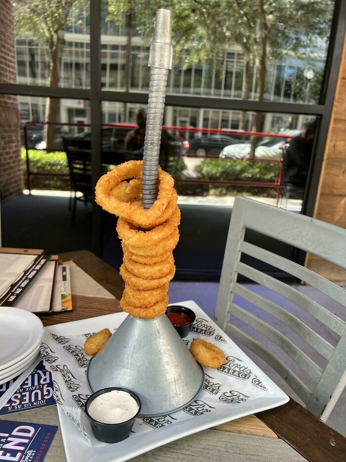 Onion Rings On A Funnel