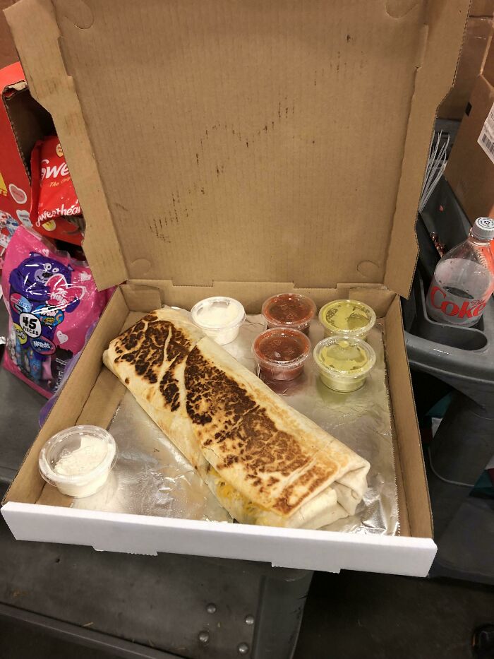 This Burrito They Serve At The Taco Stand Near Where I Work