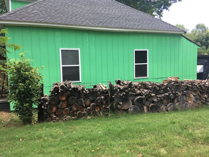 The Color Of My House. It’s Elf Green