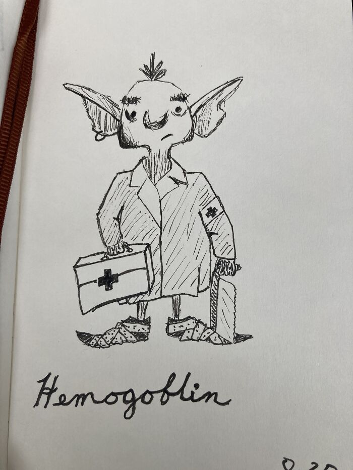 Drawn While My Wife Was In The Hospital With Our 3rd Child