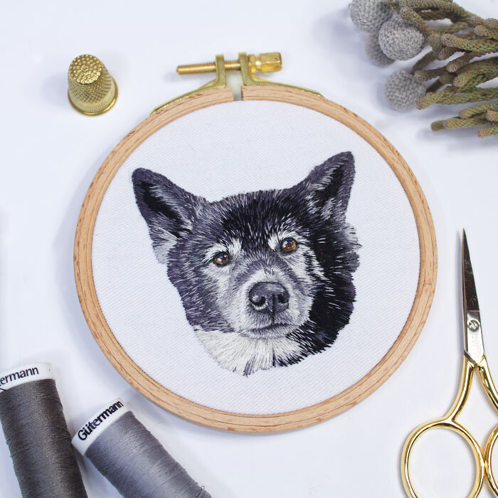 I Made Realistic Embroidered Pet Portraits