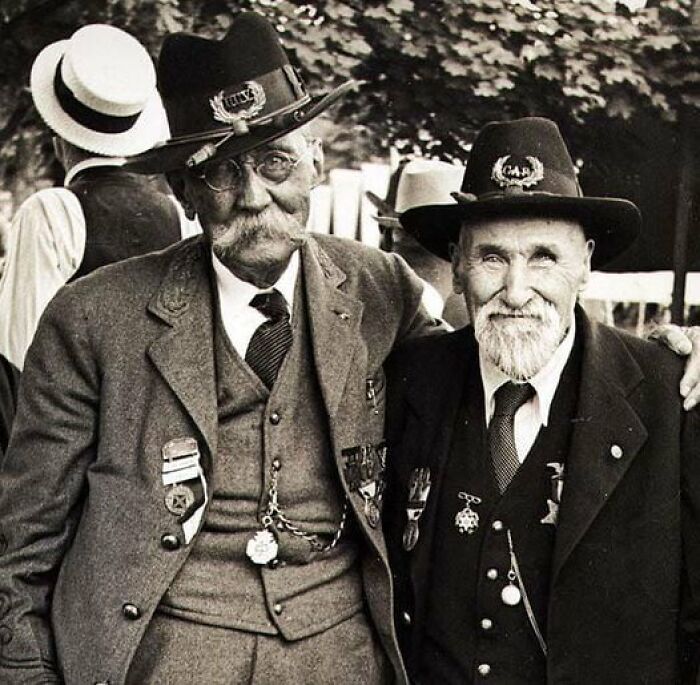 En 1938, 1.800 veteranos de la Guerra Civil asistieron a una reunión con motivo del 75 aniversario en Gettysburg, Pensilvania. El más joven tenía 88 años y el más viejo decía tener 112 años