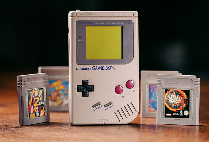 Picture of Game Boy with games