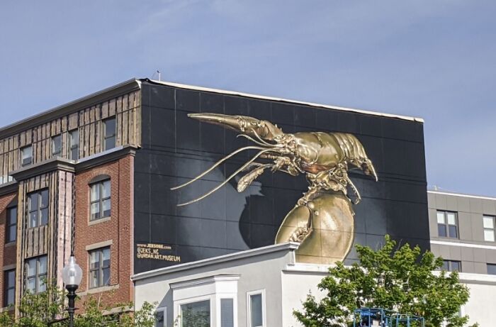 Lobster Painting In Downtown Gloucester, Ma