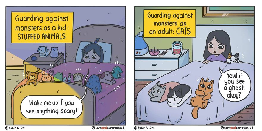 Artist Illustrates Hilarious Comics About The Lives Of Cats