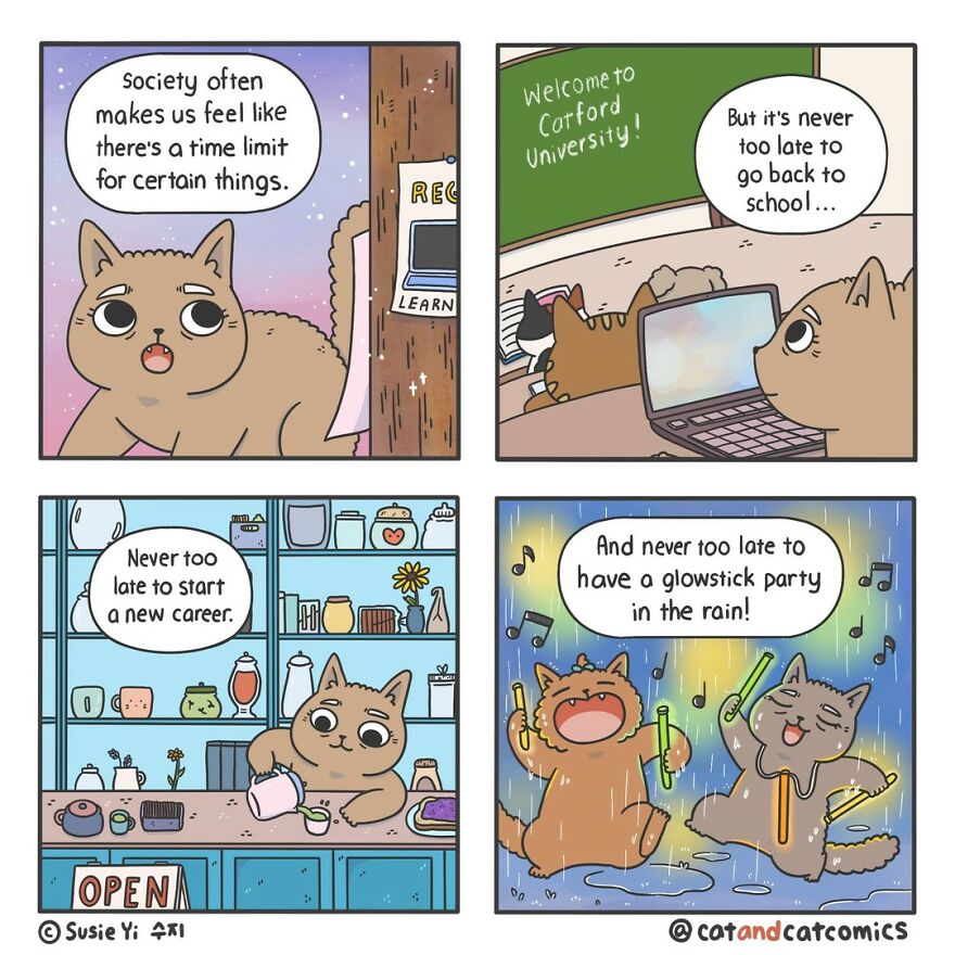 Artist Illustrates Hilarious Comics About The Lives Of Cats
