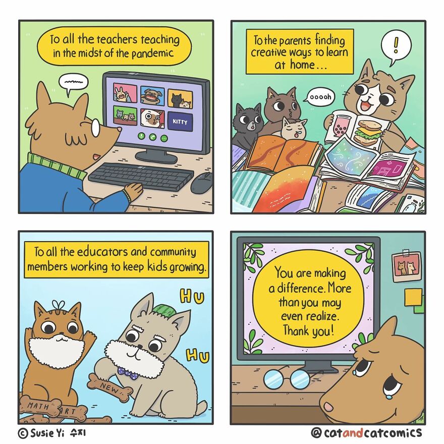 Artist Illustrates Hilarious Comics About The Lives Of Cats