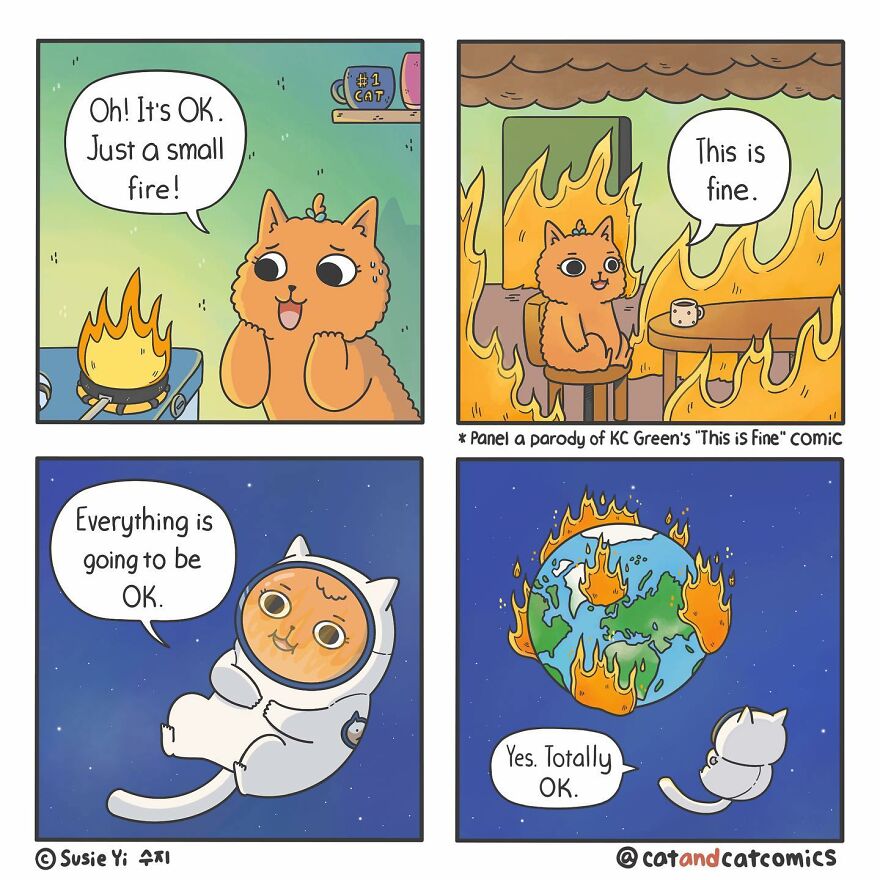 Artist Illustrates Hilarious Comics About The Lives Of Cats