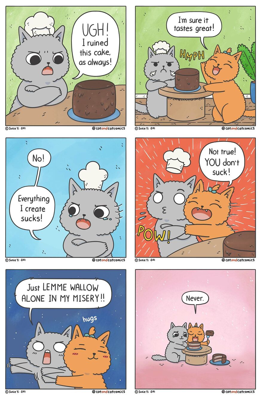 Artist Illustrates Hilarious Comics About The Lives Of Cats