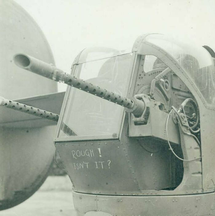 Pictured Above Is A Close Up Photo Of The Tail End Turret Of A B-24 Liberator