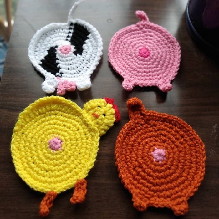 Some Animal Butt Coasters
