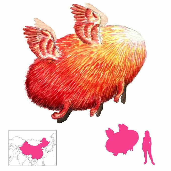 I’m Really Glad To Find That Dijiang Is Getting More Popular! Identified With Hundun By Some, It Has No Face But Has Six Legs And Four Wings (Like An Insect?) And Resembles A Sac Of Cinnabar. And It Lives In A Perpetual State Of Confusion, But Can Sing! And Dance! A Real Triple Threat! And It’s Cute Too!