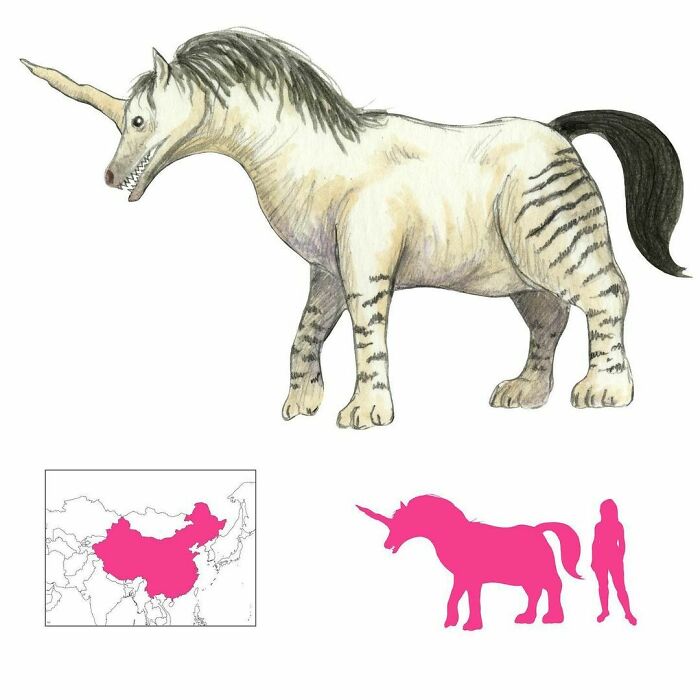 The Bo Is A Sawtoothed Carnivorous Unicorn With Tiger’s Feet. It Lives In China And, Being Of A Noble And Just Nature, Feeds On Other Carnivorous Animals