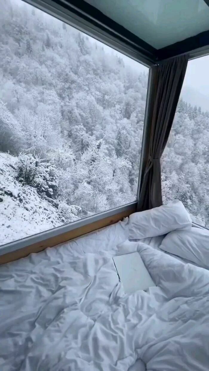 Snowy Mornings From The Eco House Merisi In Georgia