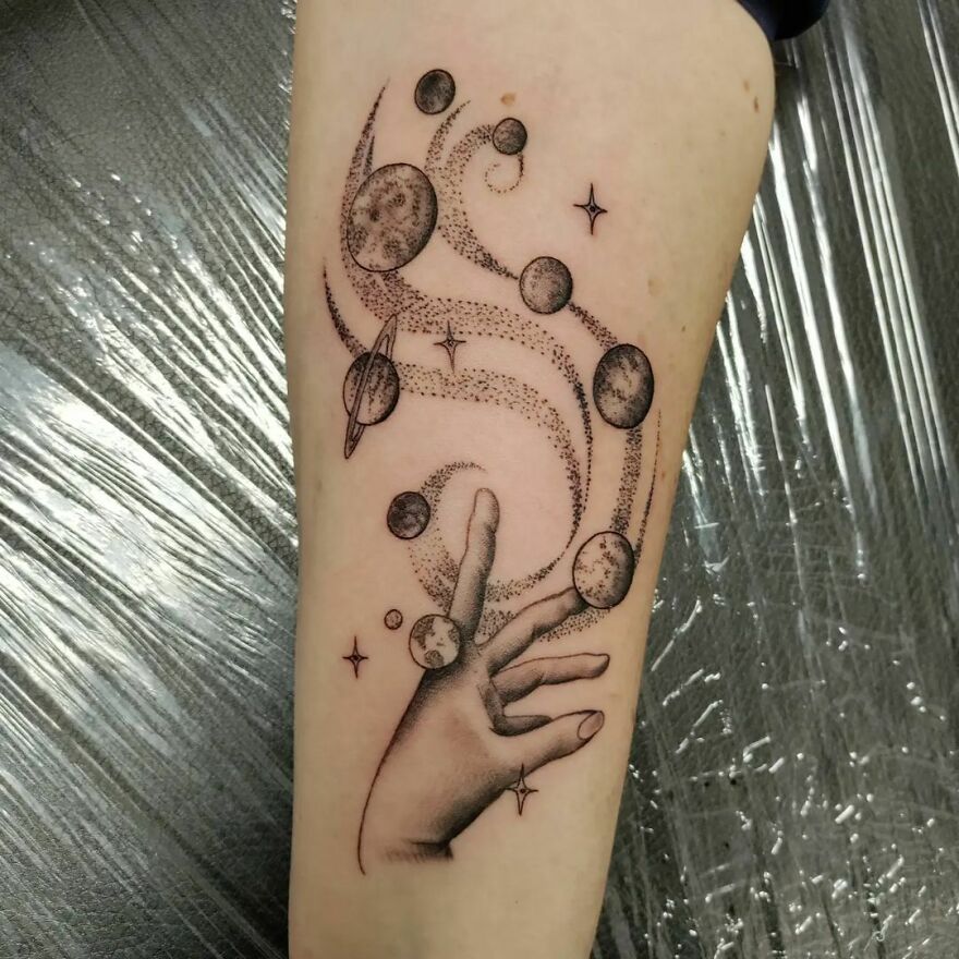 Planets tattoo