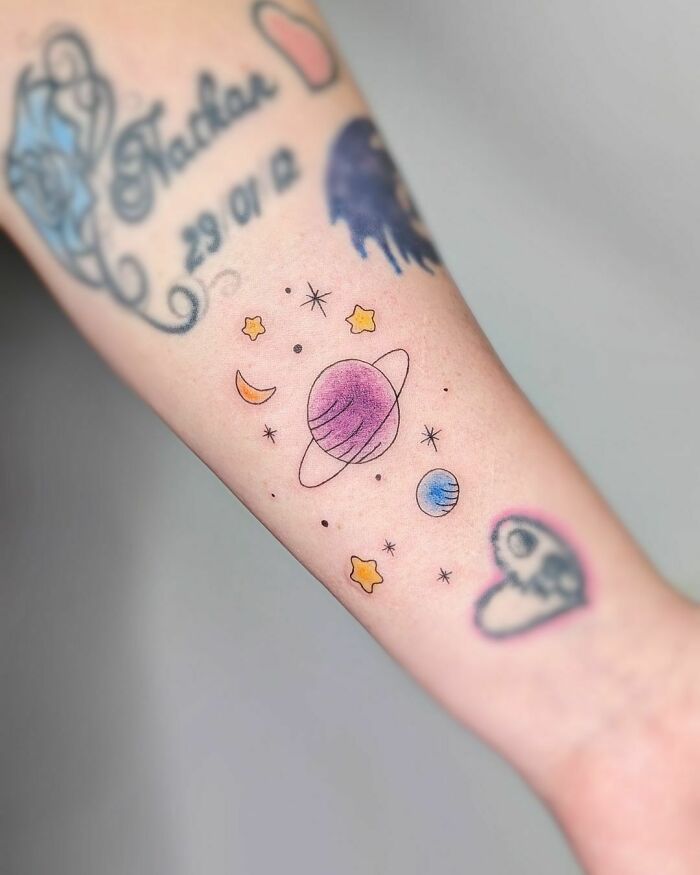 Cute Space Tattoo