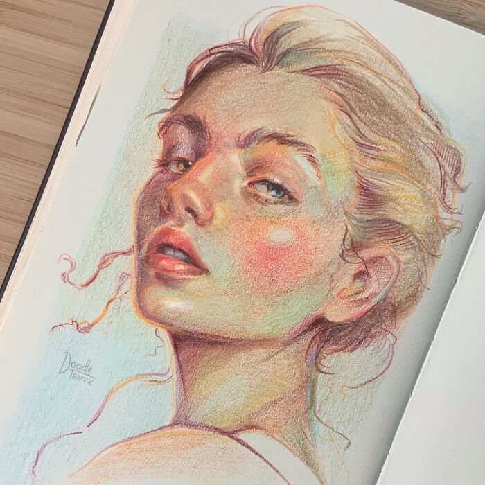 My Self-Taught "Portrait Sketchbooking" Art