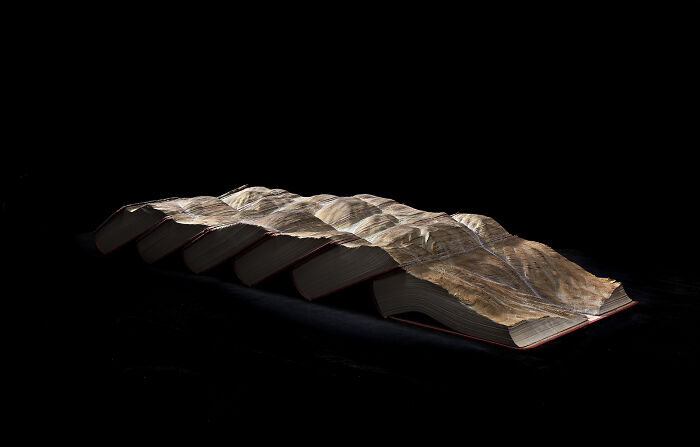 Carved Book Landscapes By Guy Laramee