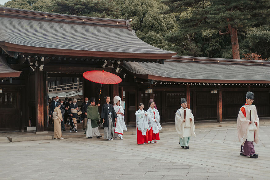 Beyond Boundaries: A Progressive Union At The Timeless Meiji Jingu Shrine Ceremony
