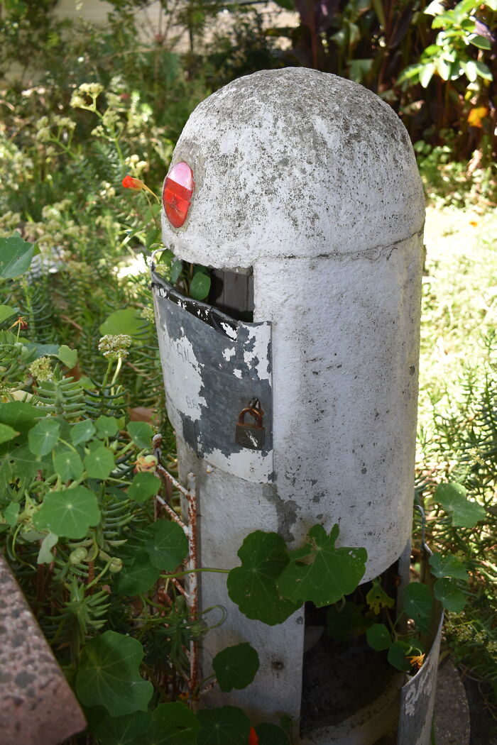 Our Letterbox Was A Lighthouse. Below It There Was A Miniature Village As Well