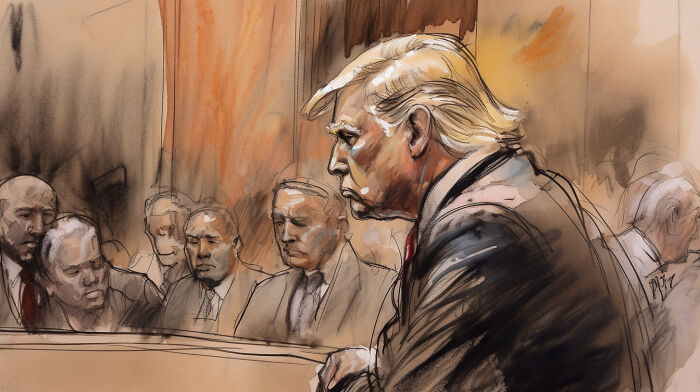 With The Help Of Ai, I Looked Into The Future Where Donald Trump Is Standing Trial For Crimes That He Committed (11 Pics)