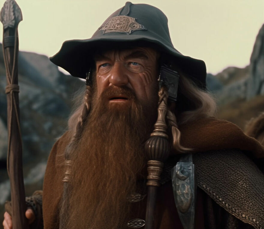 Gimli With His Dwarven Style Cowboy Hat