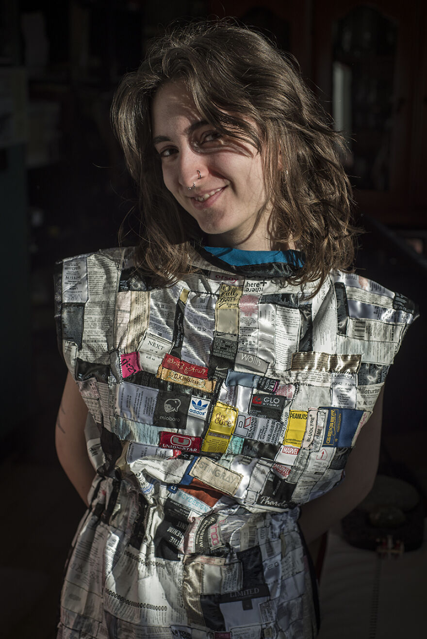 I Made A Dress From 811 Labels