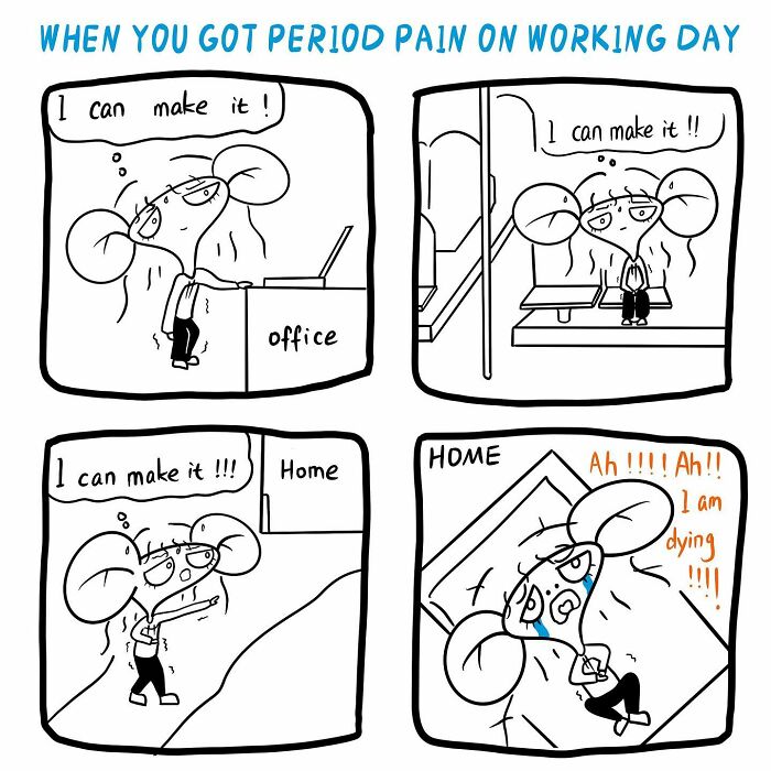 Period Pain Is Killing Me But I Am In The Office