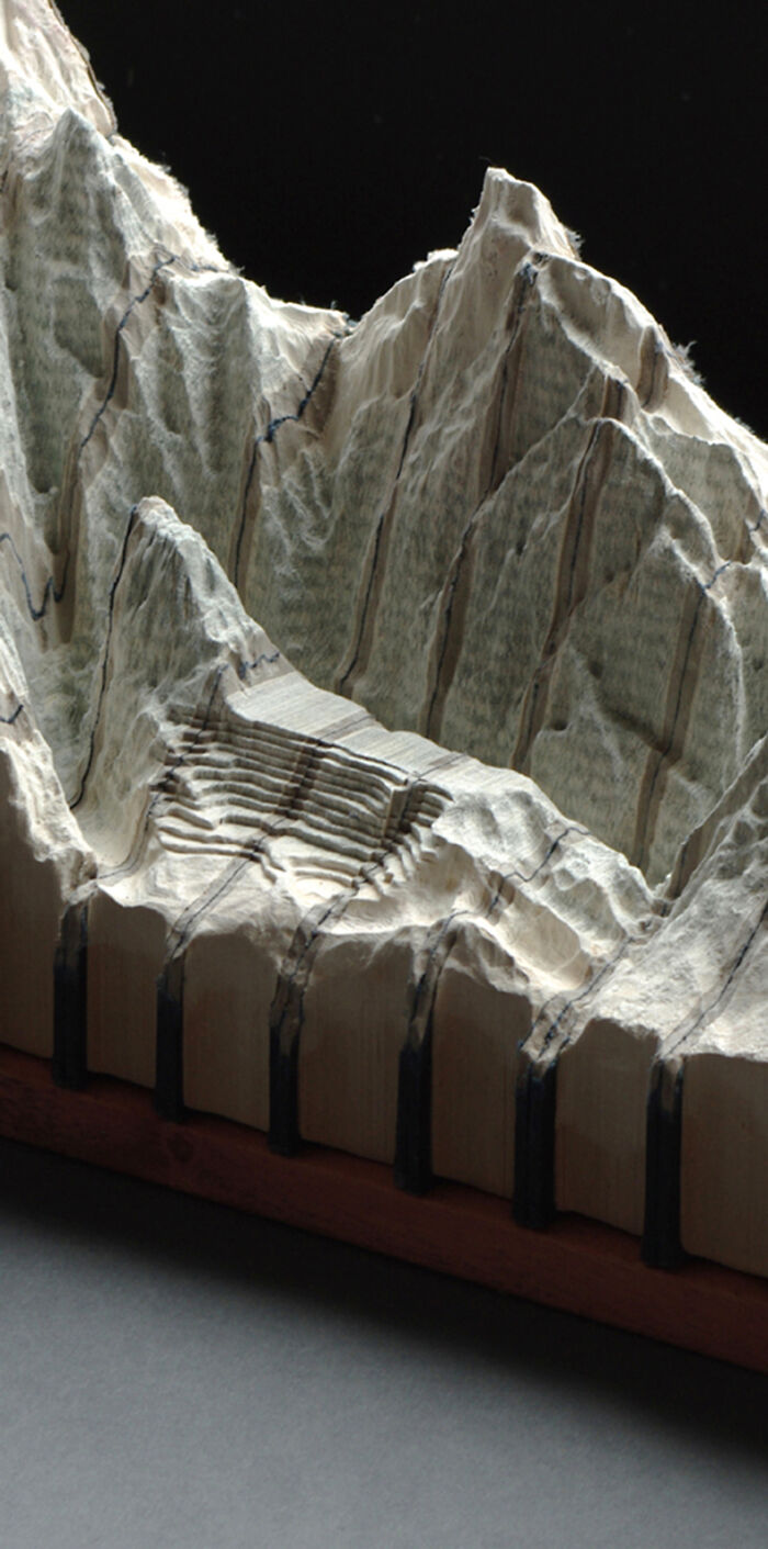 Carved Book Landscapes By Guy Laramee