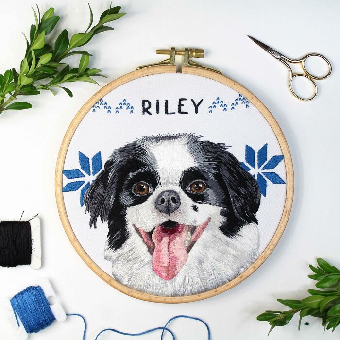 I Made Realistic Embroidered Pet Portraits