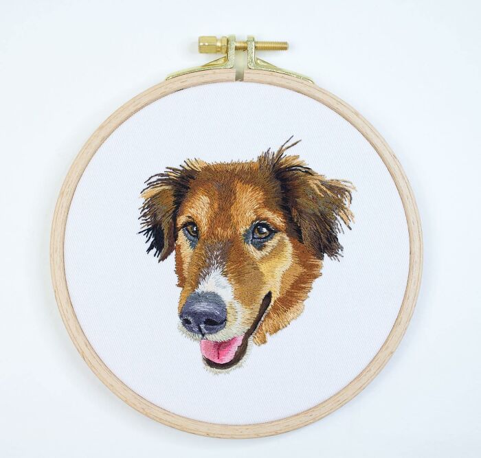 I Made Realistic Embroidered Pet Portraits