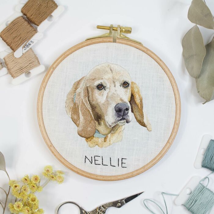 I Made Realistic Embroidered Pet Portraits