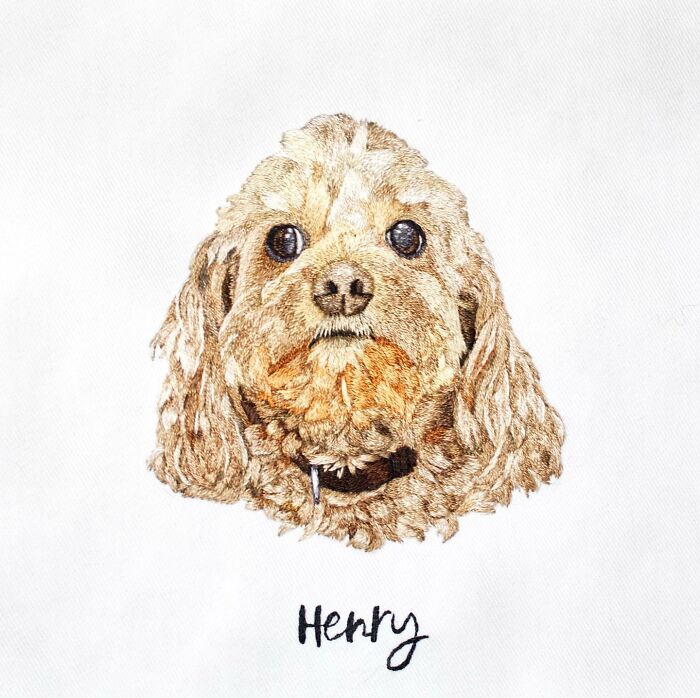 I Made Realistic Embroidered Pet Portraits