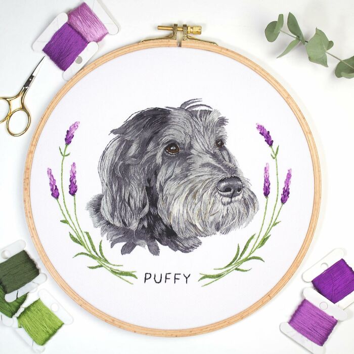 I Made Realistic Embroidered Pet Portraits