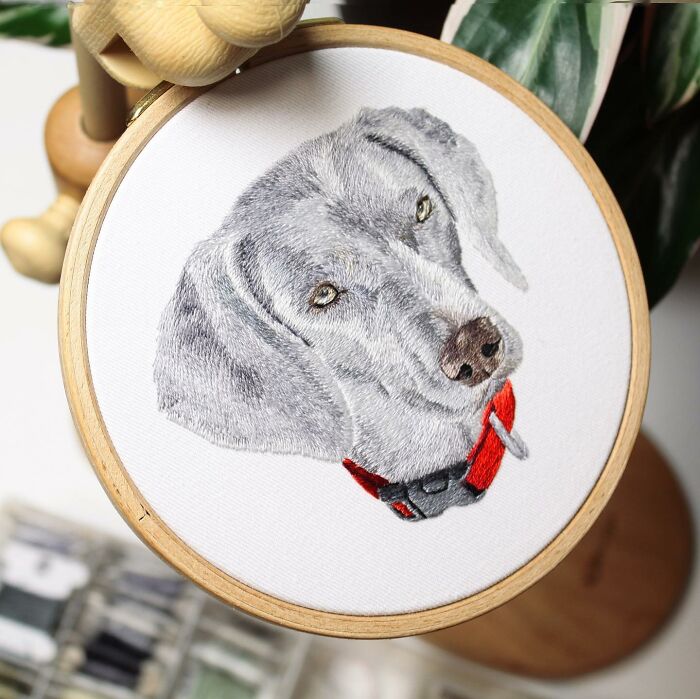 I Made Realistic Embroidered Pet Portraits