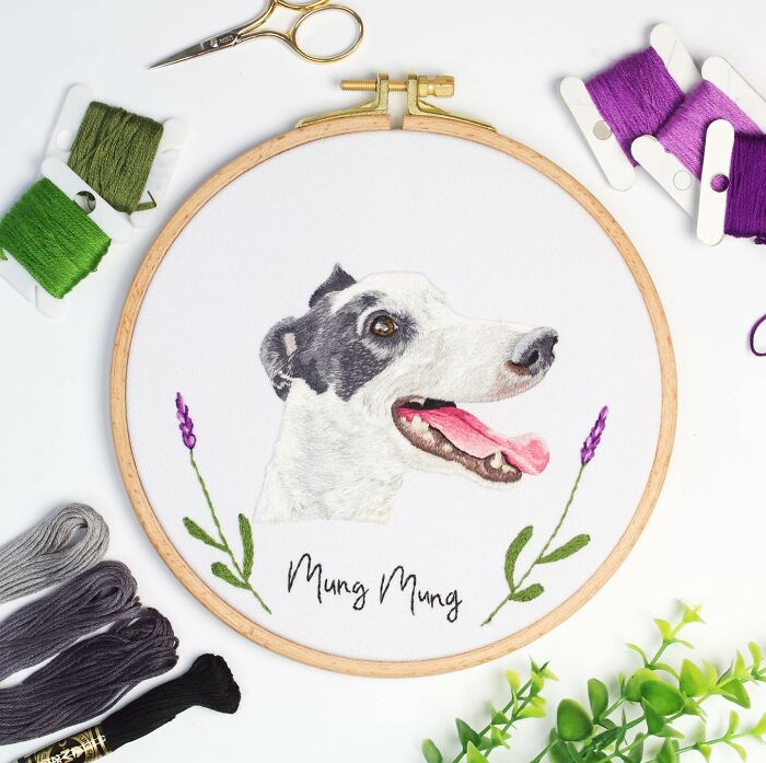 I Made Realistic Embroidered Pet Portraits