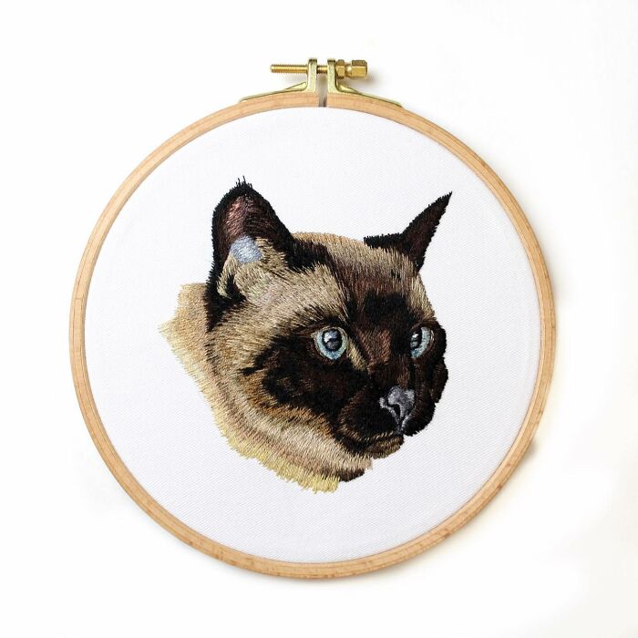 I Made Realistic Embroidered Pet Portraits