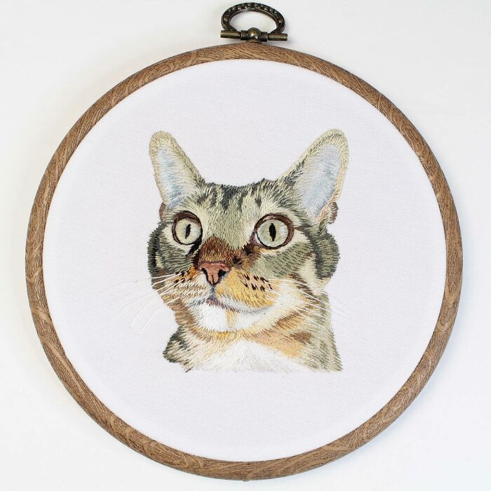 I Made Realistic Embroidered Pet Portraits