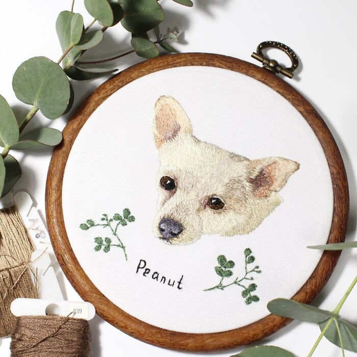I Made Realistic Embroidered Pet Portraits