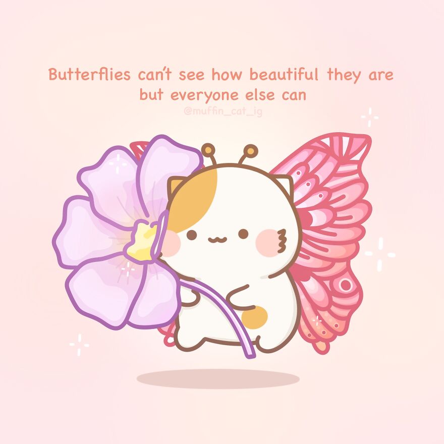 Muffin As A Positivity Butterfly