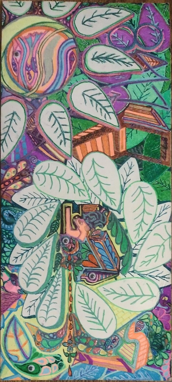 Drew This A Year Ago... Should See It Under Black Light (UV Light)