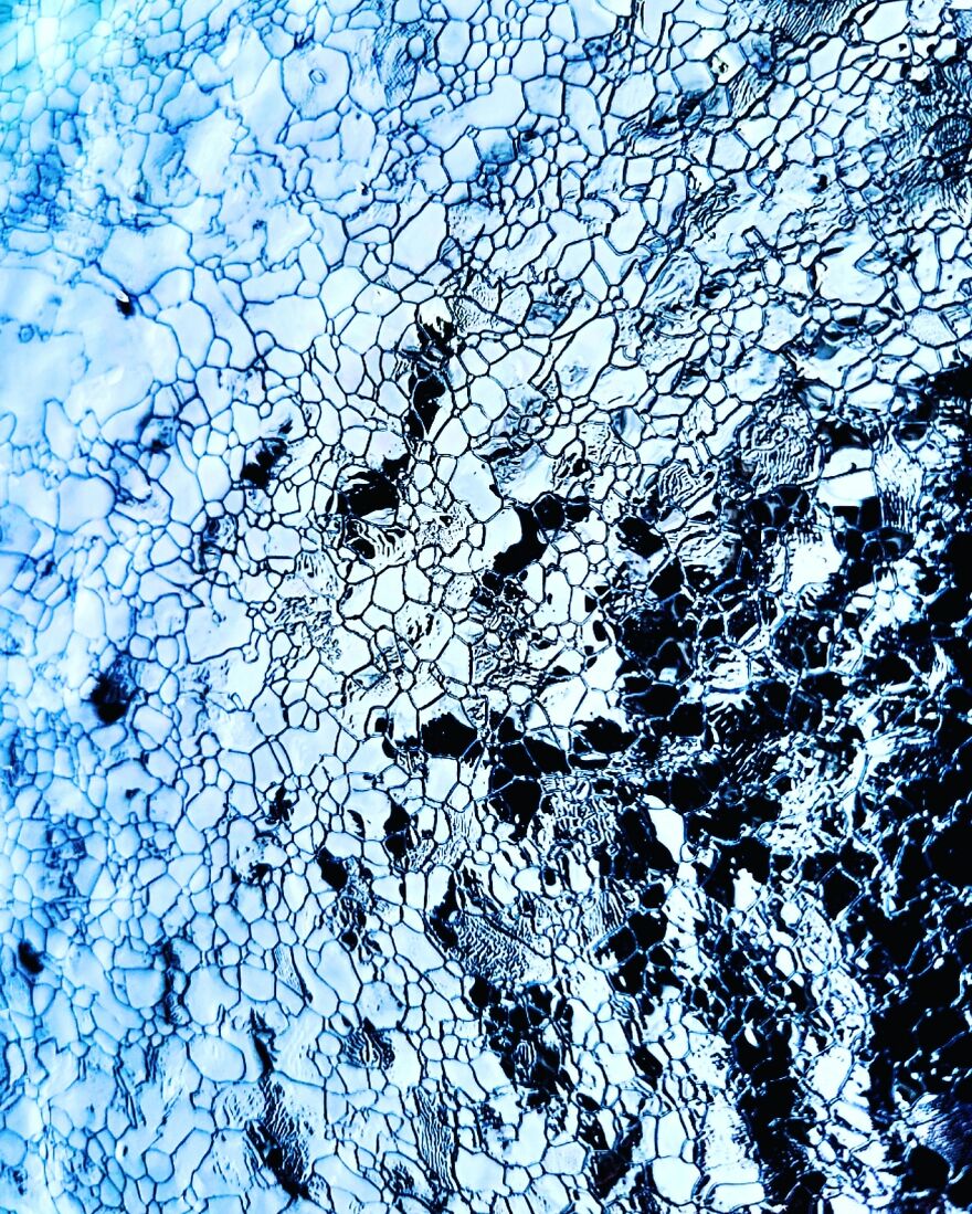 Window After Ice Storm