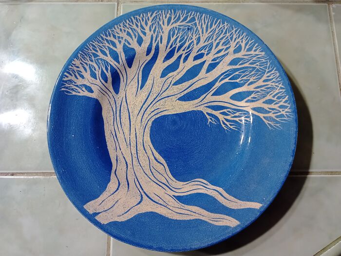 One Of My Ceramic Creations (Sgraffito Technique)